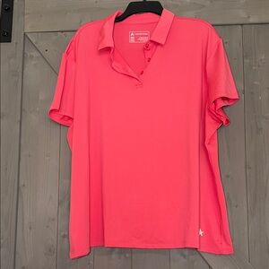 Athletic Works Pink Short Sleeve Golf Polo